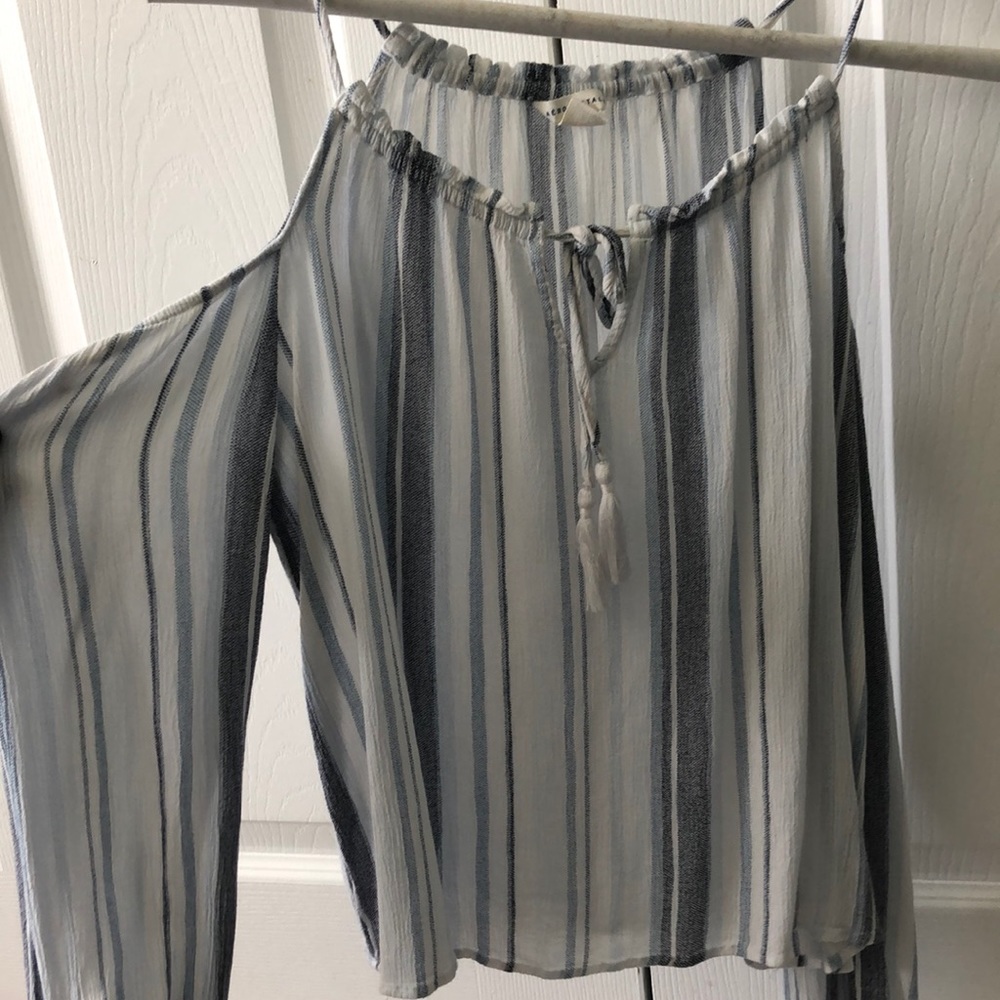 lightweight striped blouse